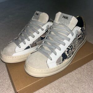 P448 Snake Print Sneakers